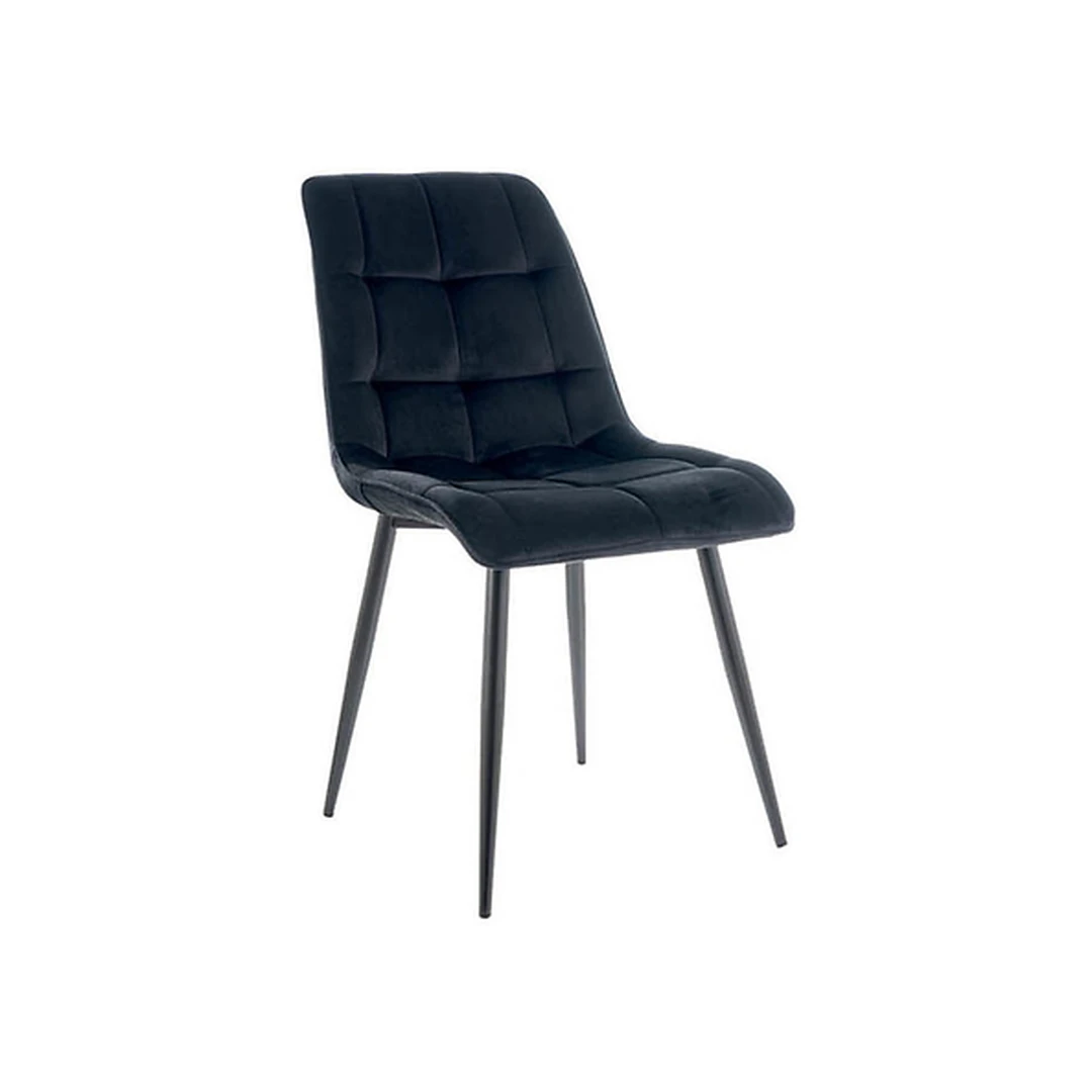 Juodos aksomo kėdės – 6 vnt., naujos, tik sutvertos