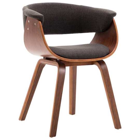 Valgomojo kėdė, pilkos sp., mediena ir audinys - Kėdės
