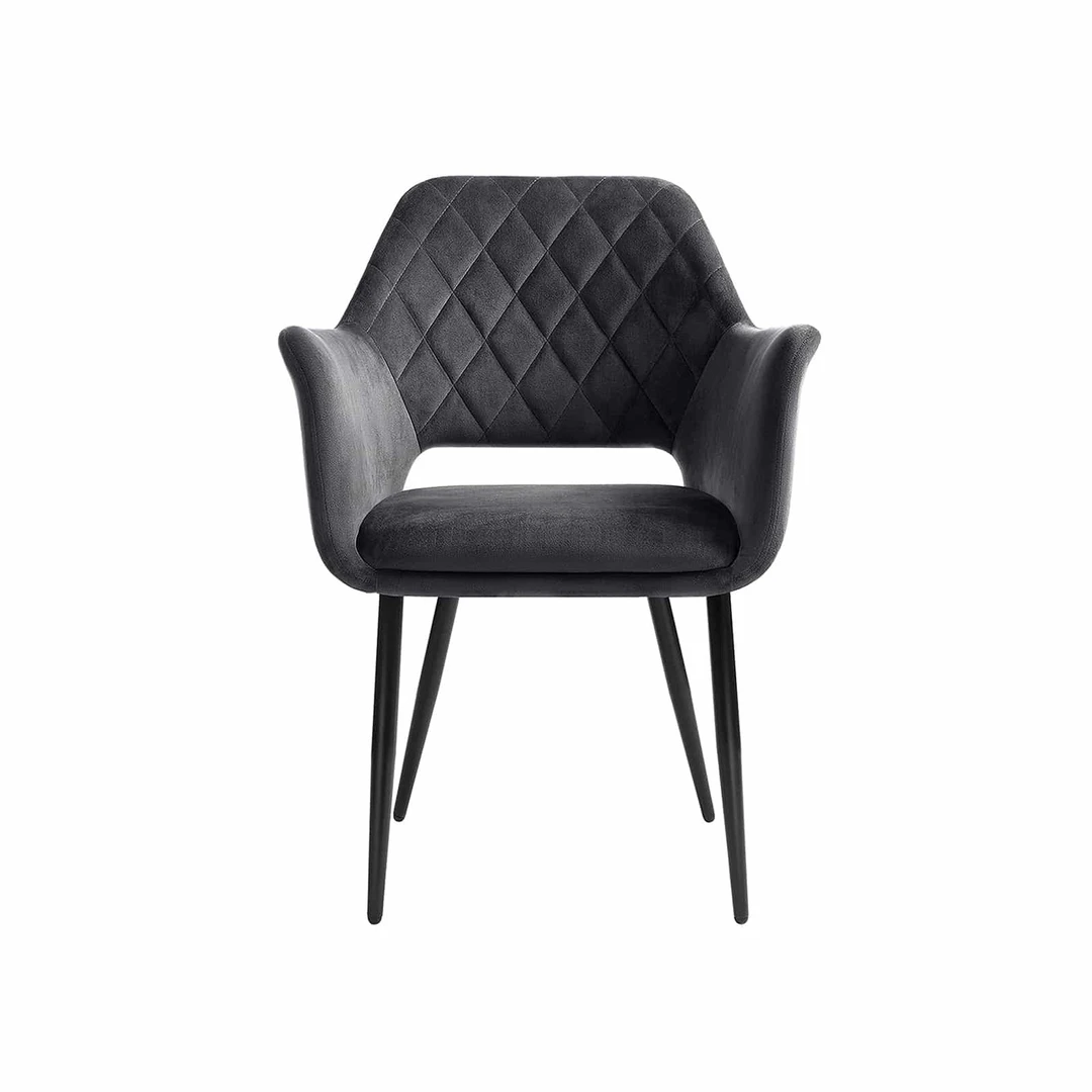 Ergonomiška ir minkšta kėdė su aksominiu užvalkalu