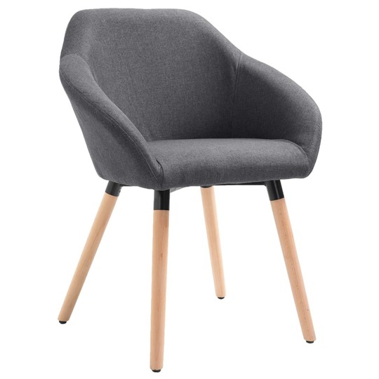 Valgomojo kėdė, tamsiai pilkos spalvos audinys - Kėdės