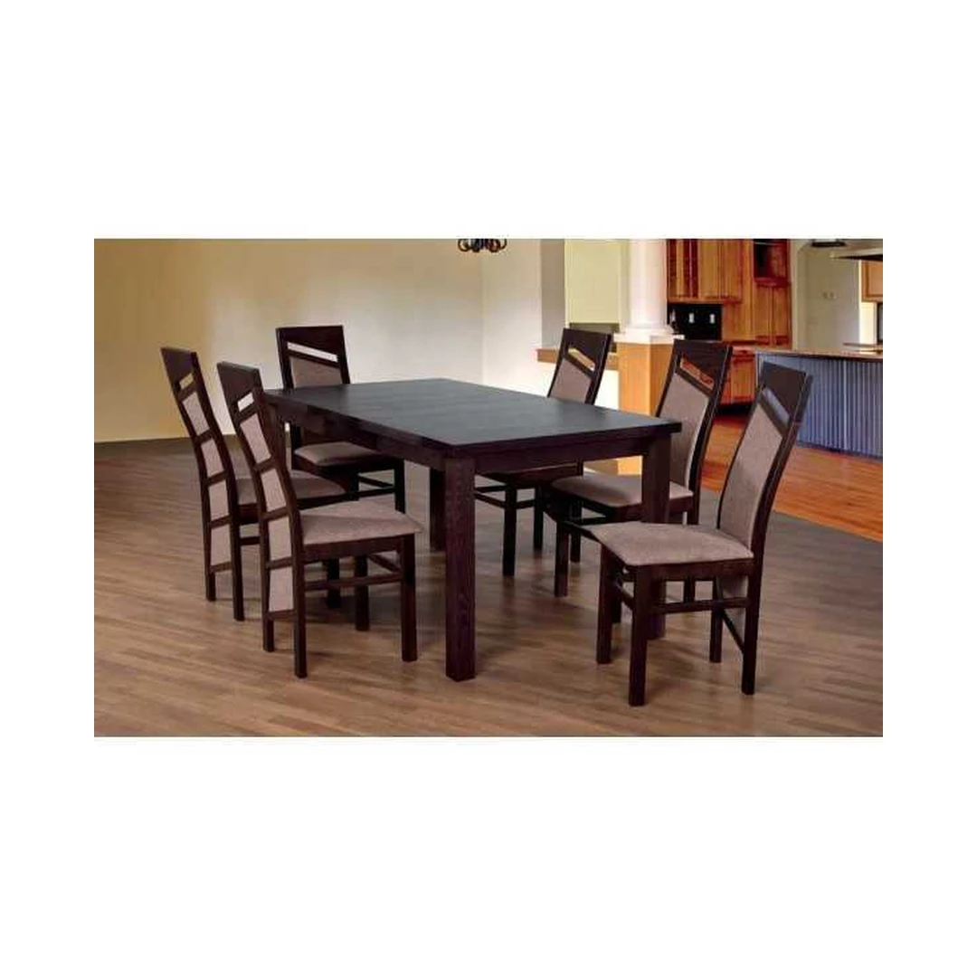 Prailginamas valgomojo stolas su natūralios medienos kojomis