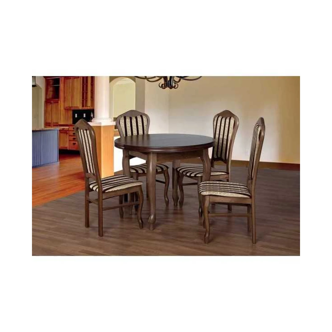 Prailginamas valgomojo komplektas su natūralia mediena