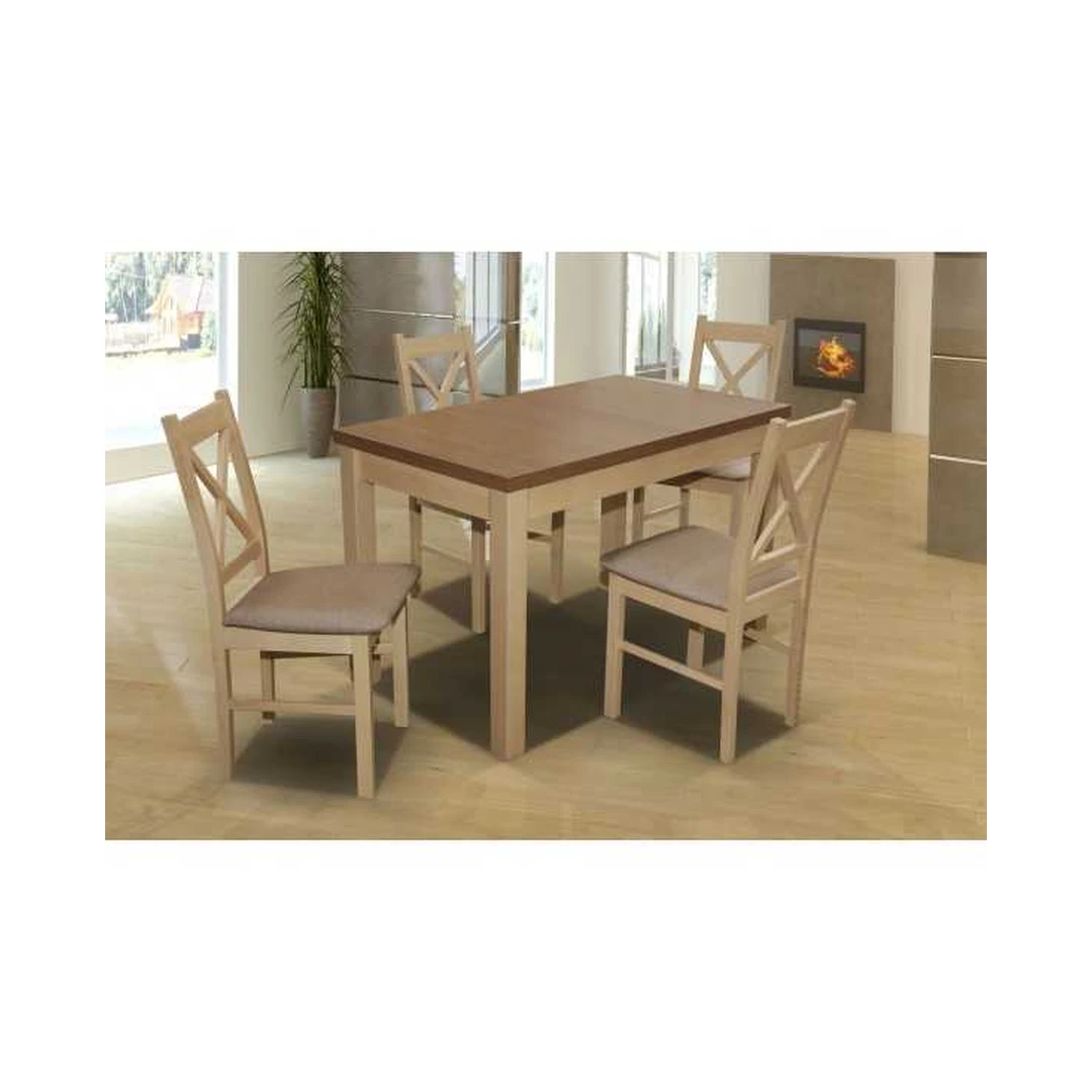 Ergonominis stalas 70x120(200) cm su LMDF viršūne ir medinėmis kojomis