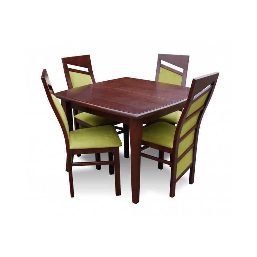 Prašmatnus valgomojo komplektas R1 su natūralios medienos kojomis