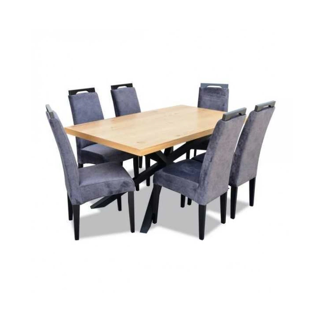 Modernus valgomojo komplektas su prailginamu stalviršiu