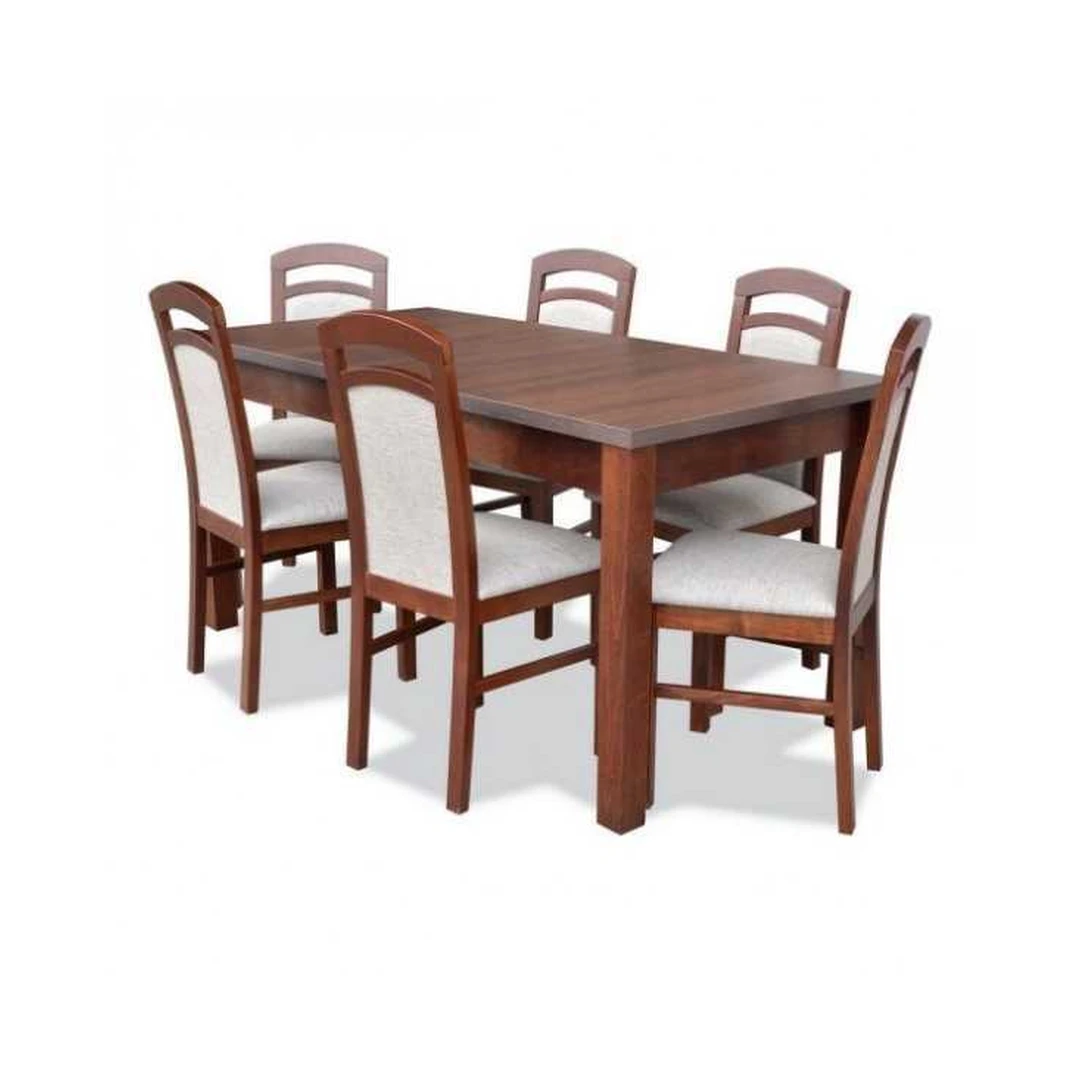 Modernus valgomojo komplektas R107 su prailginamu stalu ir 6 kėdėmis