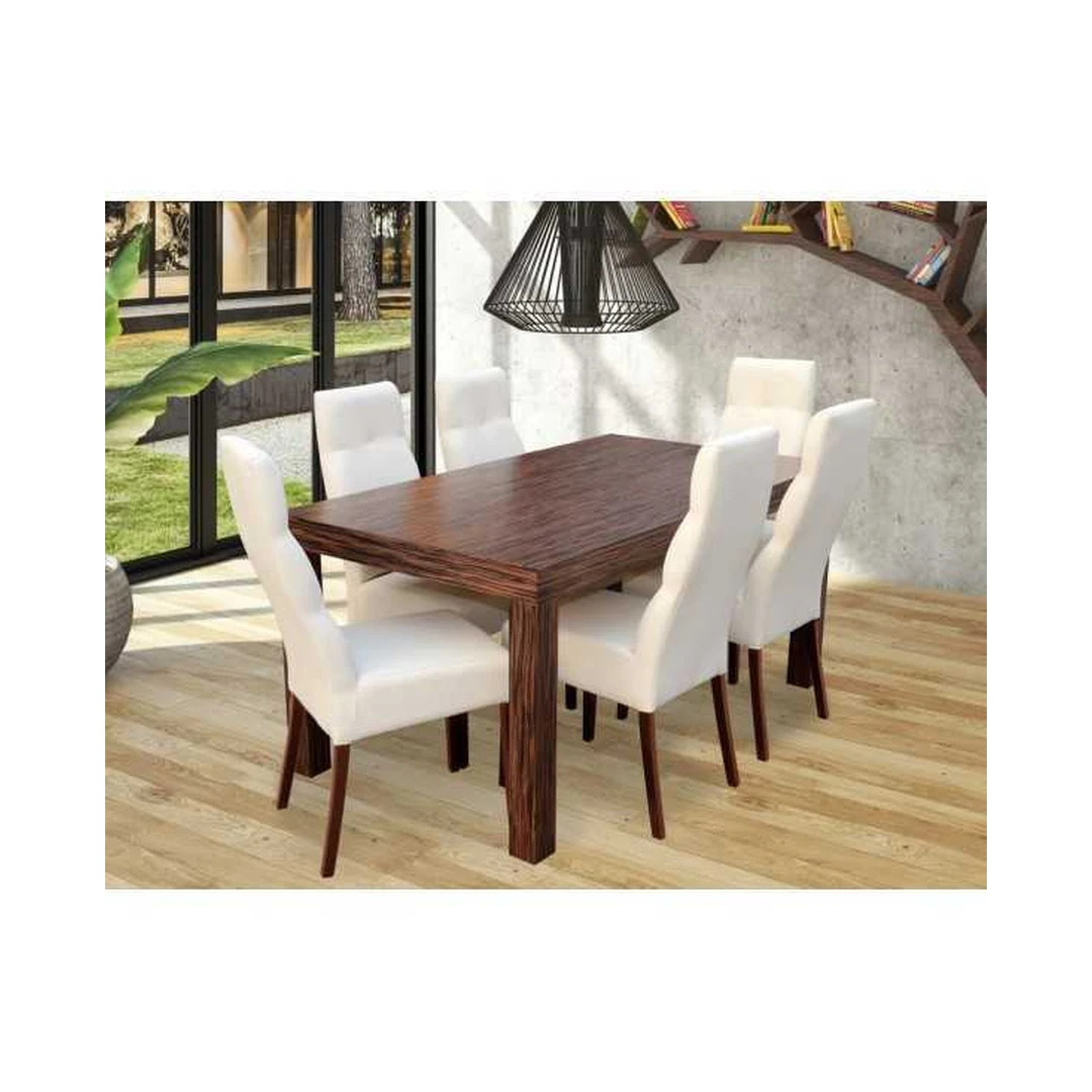 Prašmatnus valgomojo komplektas R11 su prailginamu faneruotu stalu