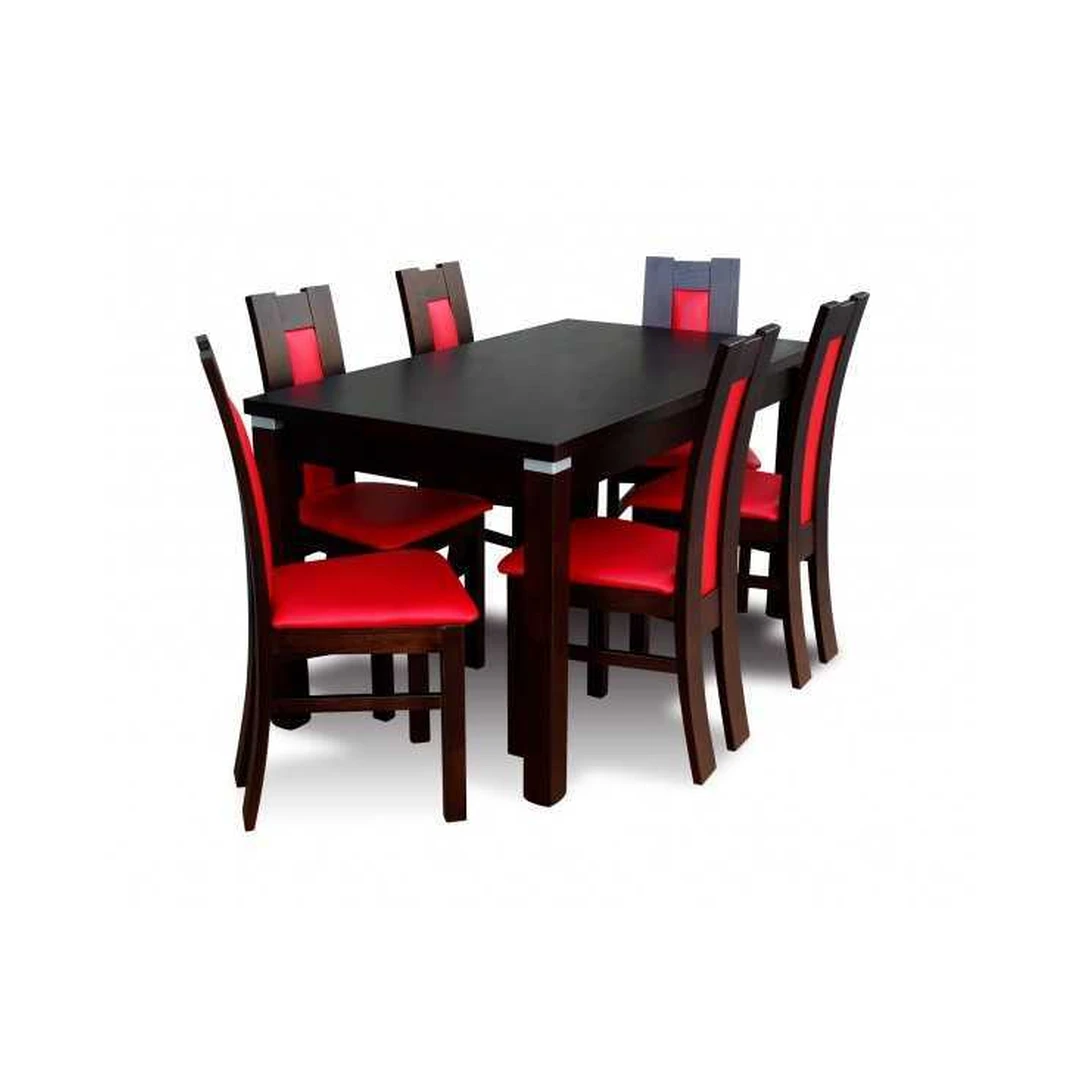 Valgomojo komplektas R12 su naturalios medienos kojomis