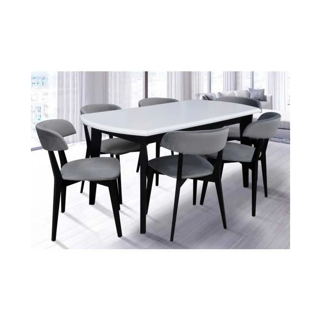 Prašmatnus valgomojo komplektas R40 su prailginamu stalu S15