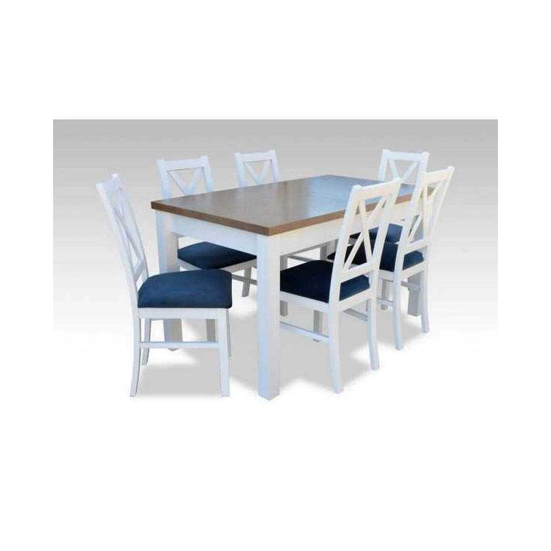 Prailginamas valgomojo komplektas R42 su natūralios medienos kojomis