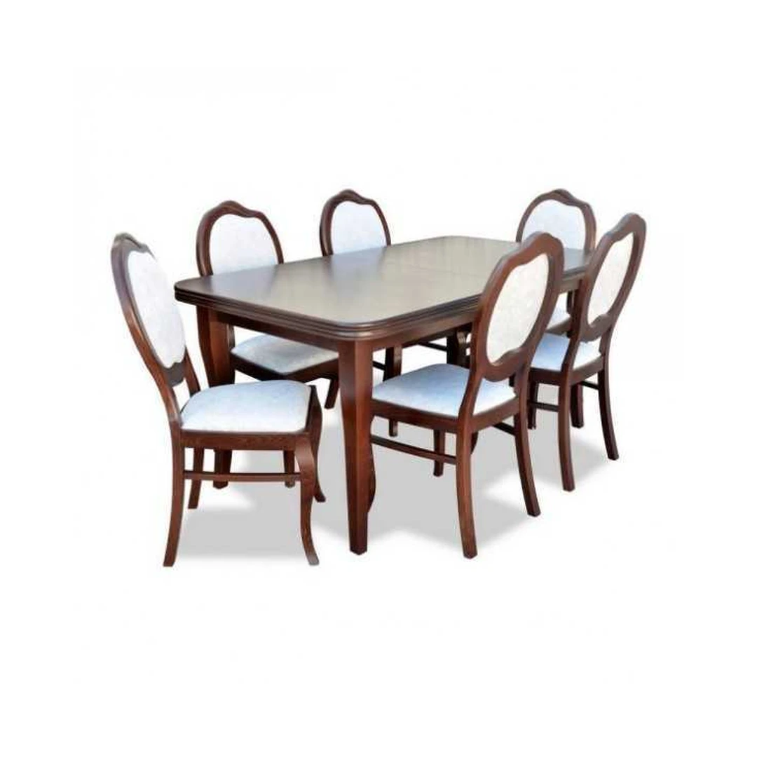 Prailginamas valgomojo komplektas R49 su natūralios medienos kojomis