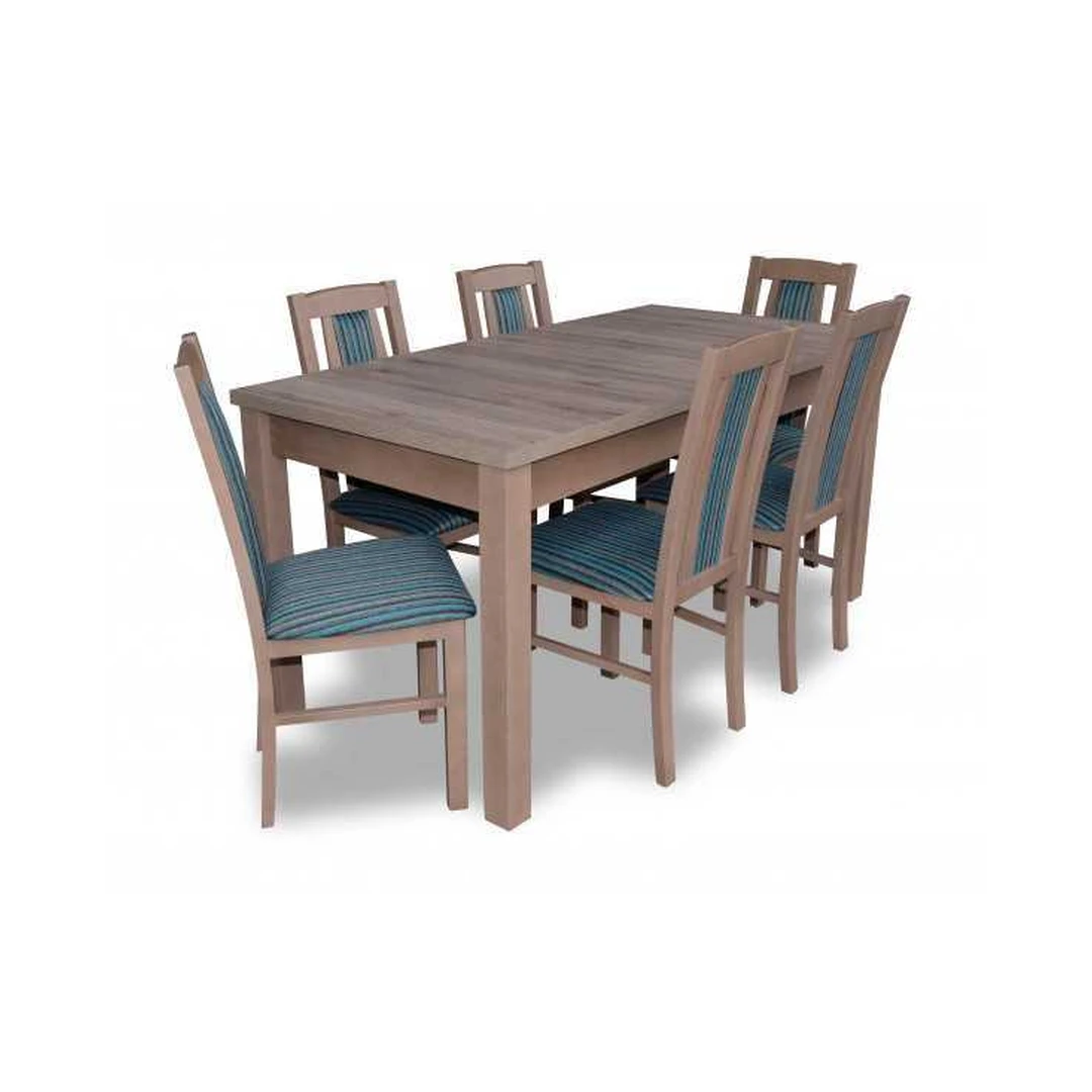 Prailginamas valgomojo stalas R66 su natūralios medienos kojomis