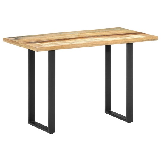 Valgomojo stalas, 120x60x76 cm, perdirbtos medienos masyvas, lakuotas - Stalai