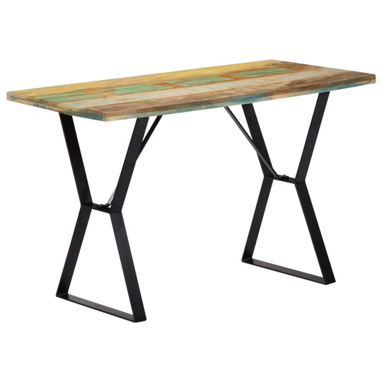 Valgomojo stalas, 120x60x76 cm, perdirbtos medienos masyvas - Stalai