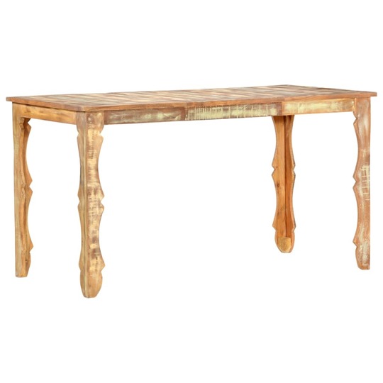 Valgomojo stalas, 140x70x76cm, perdirbtos medienos masyvas - Stalai