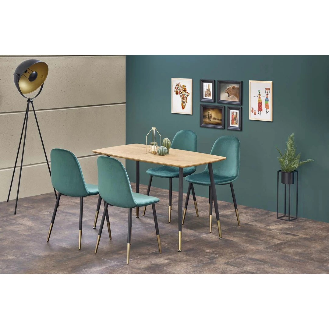 Stilinga spinta su auksiniu ąžuolu ir juodomis kojomis