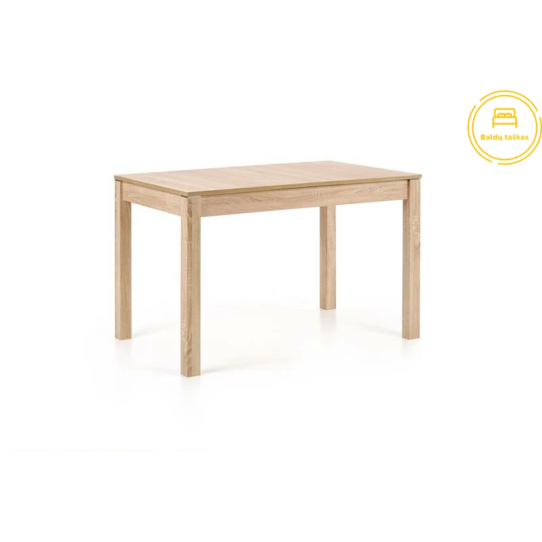 Šiuolaikiškas valgomasis stalas su lygiomis linijomis