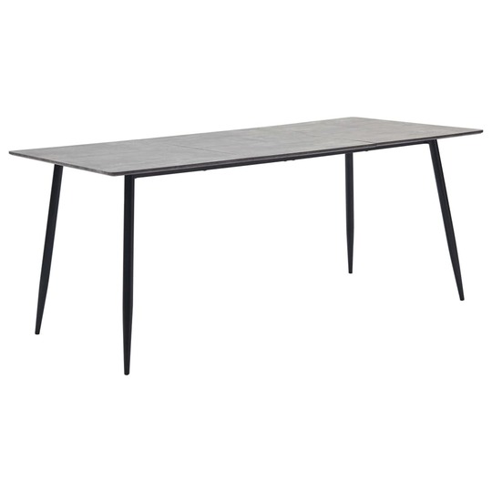 Valgomojo stalas, pilkos spalvos, 180x90x75cm, MDF - Stalai