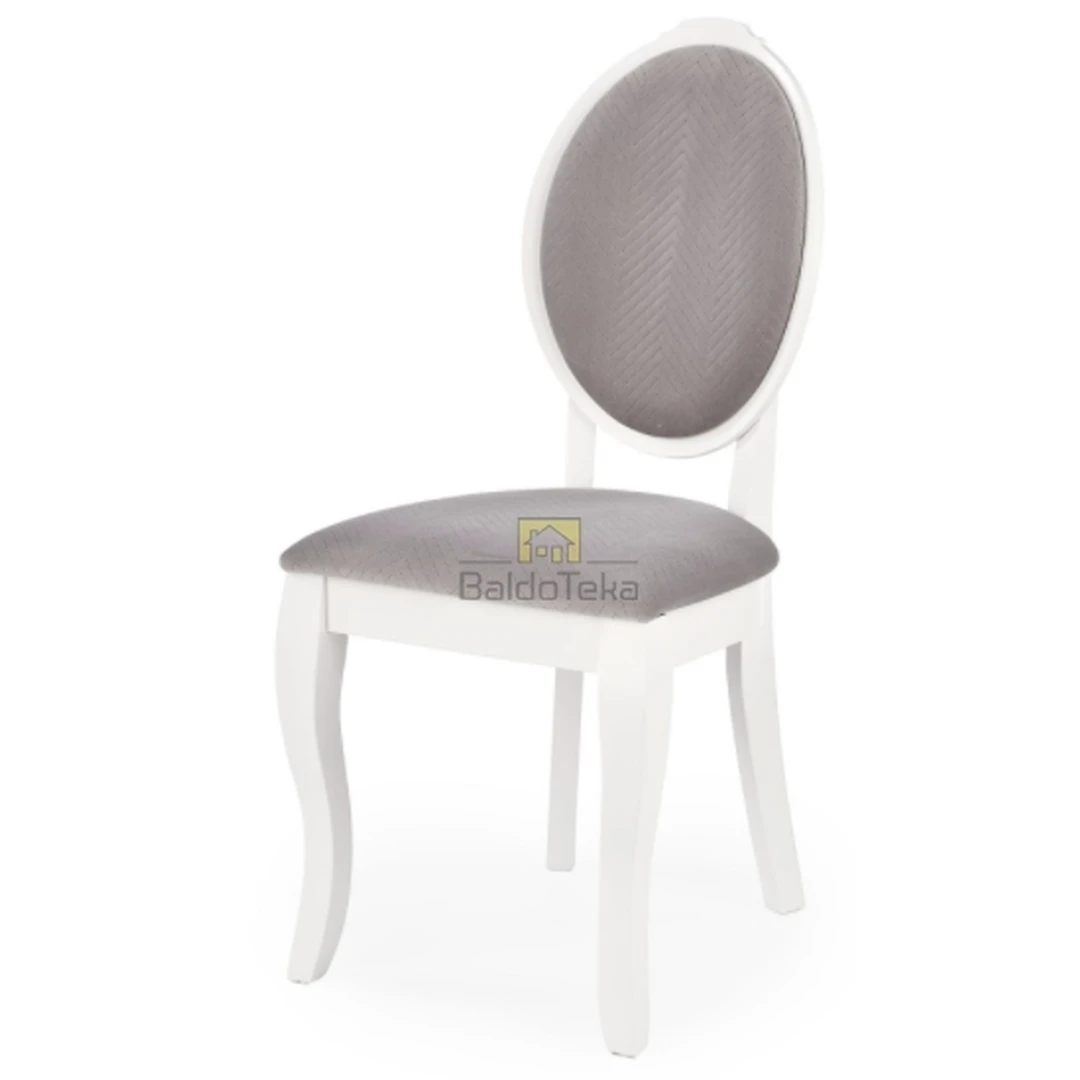 Šiuolaikiška balta/pilka spintelė iš natūralaus medžio