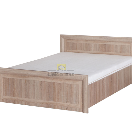 Šviesaus ąžuolo sonoma lova su grotelėmis 166x205 cm