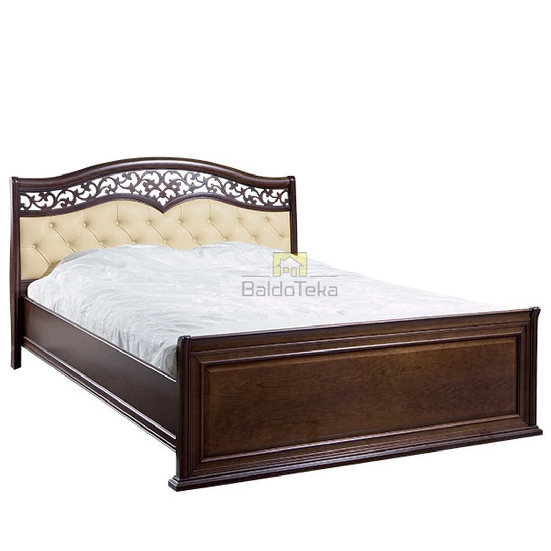 Ergonomiška lova iš medžio masyvo su grotelėmis