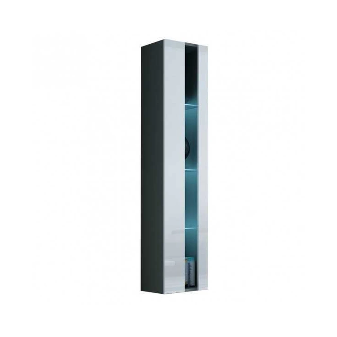 Šiuolaikinė sieninė spintelė su LED apšvietimu