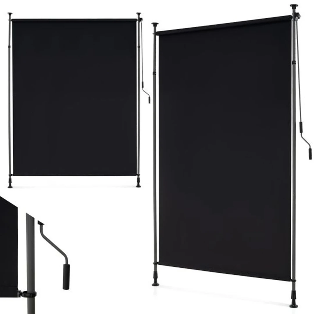 Vertikali markizė 150x310cm – juoda apsauga nuo saulės