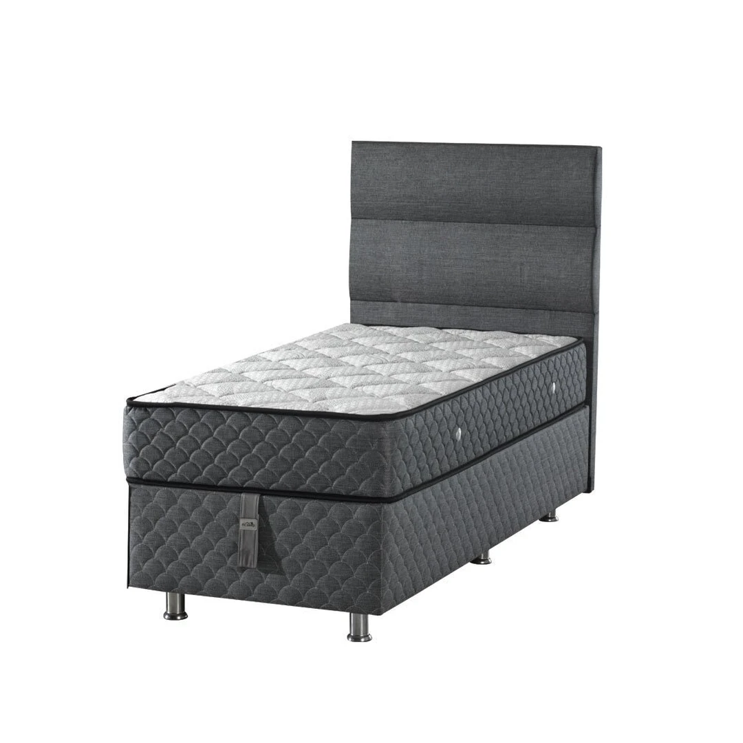 Viengulė lova TREND su talpia patalynės dėže ir pakėlimo mechanizmu