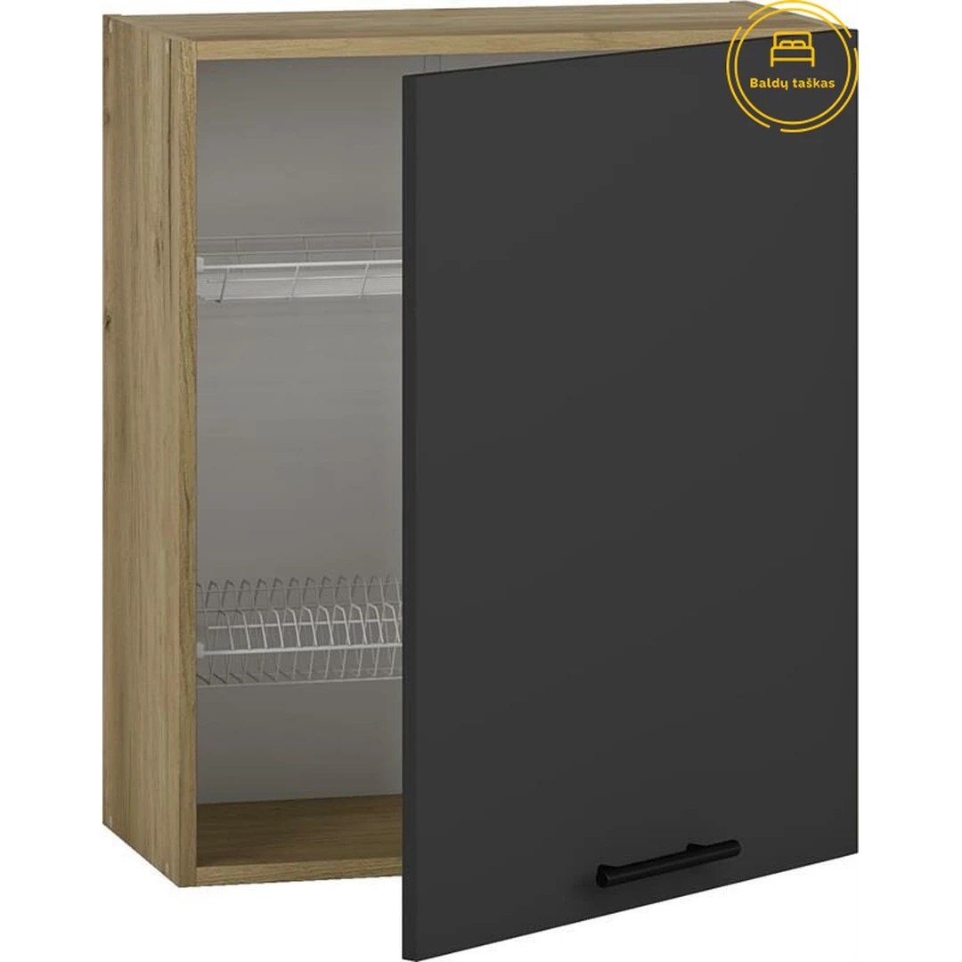 Moderni virtuvės spinta su MDF priekiu ir tyliais stalčiais