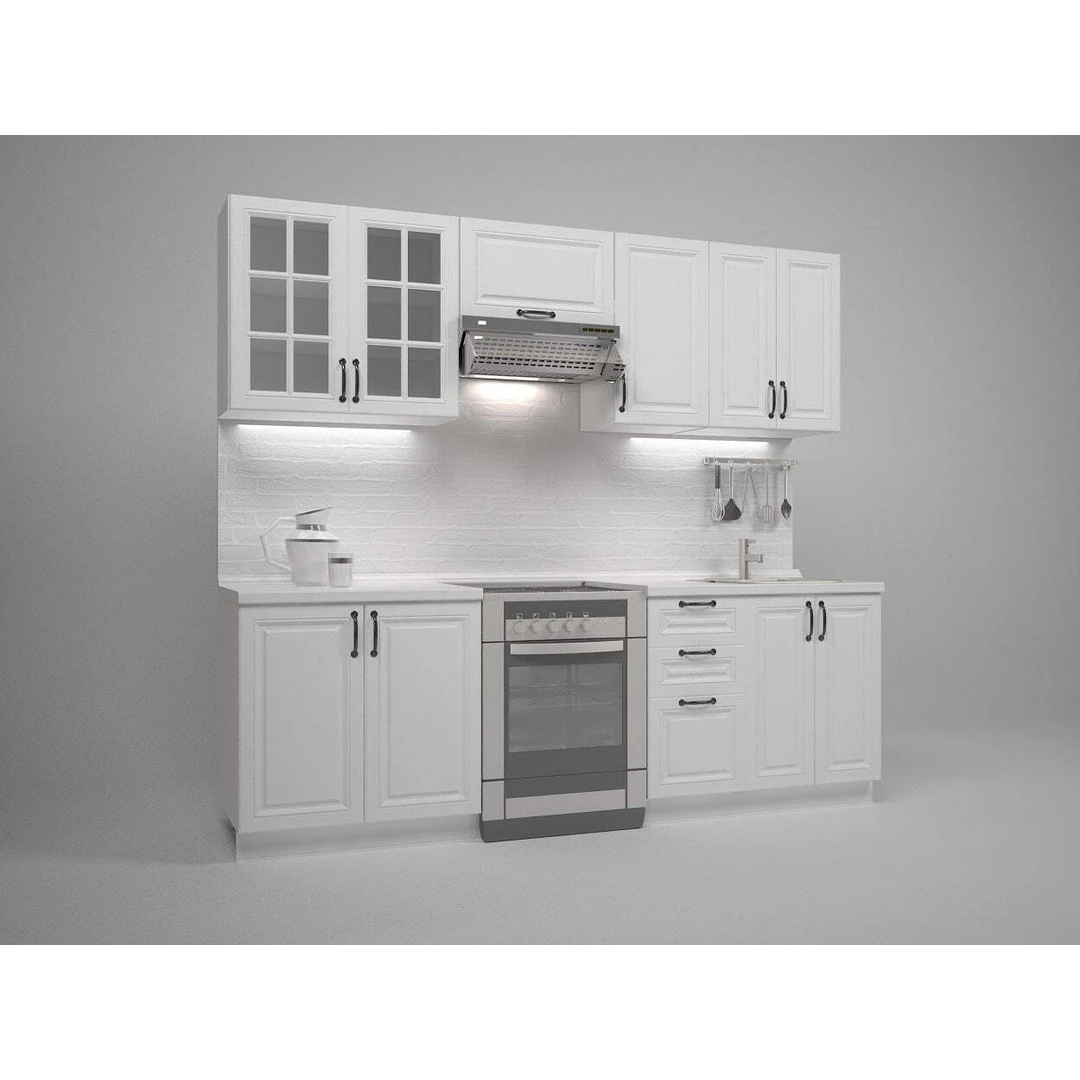 240 cm ilgio stalo komplektas su 28 mm storio stalviršiu