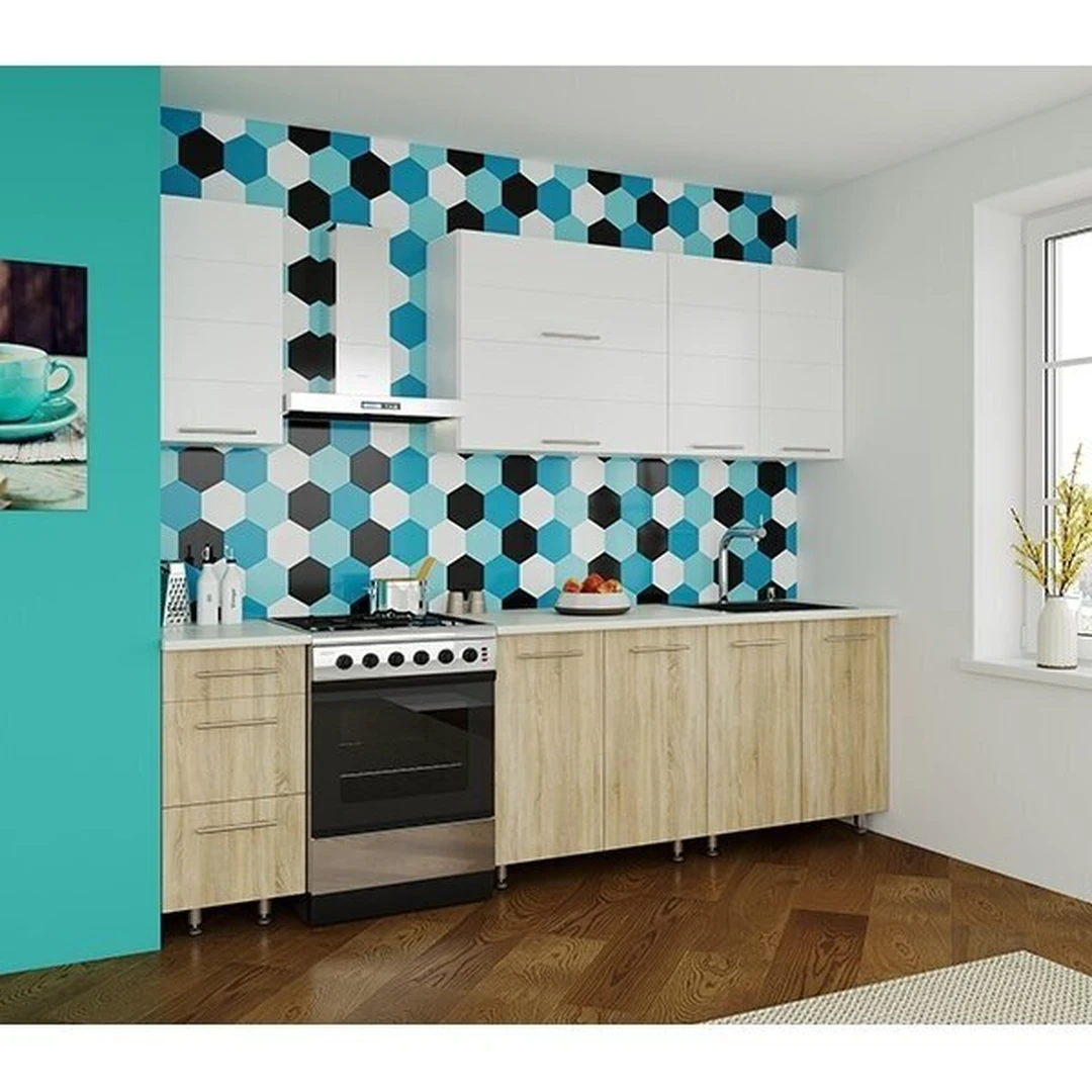 Modernus ir erdvus virtuvės komplektas „Olena“