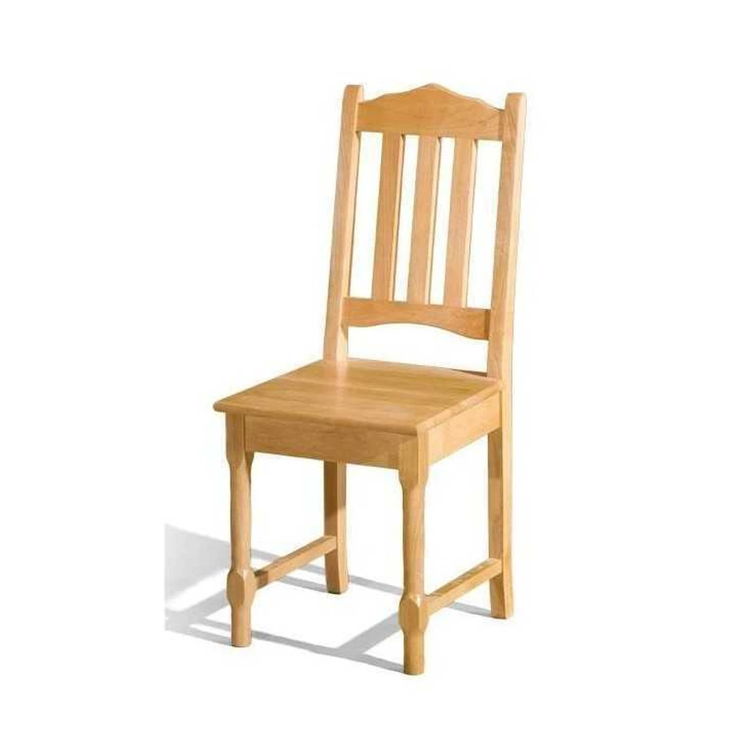 Styliška natūralios medžio virtuvinė kėdė K6