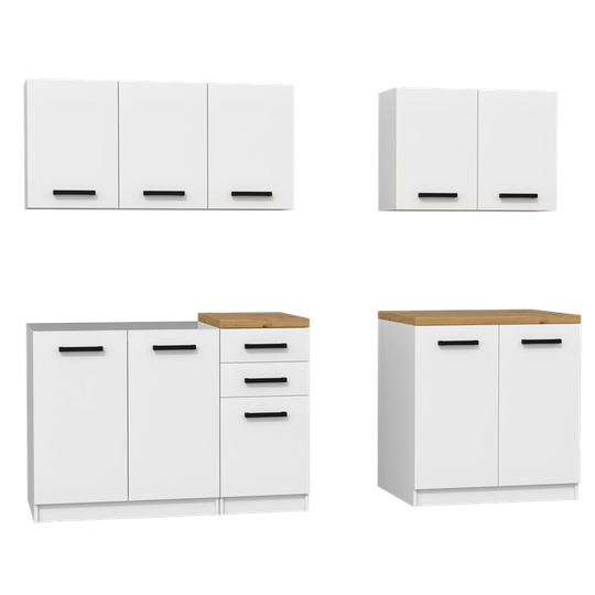 6 spintelių komplektas iš MDP su PVC briaunomis