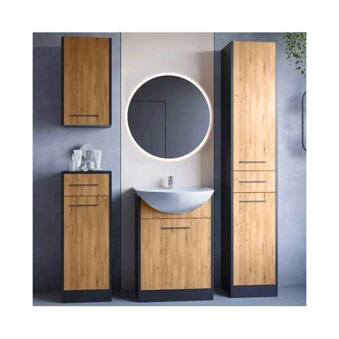 Moderni aukšta spinta su LED apšvietimu