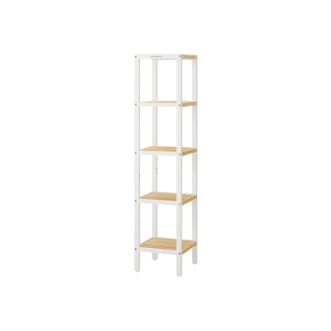 Natūralaus bambuko vonios lentyna – elegantiška 146 cm