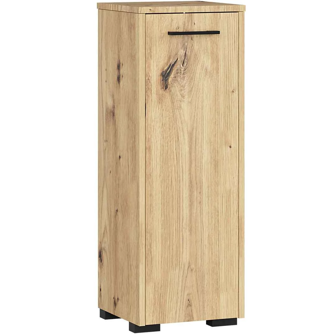 Vonios spintelė FIN S30 1D, universali, rudos spalvos, 30 × 85 × 30 cm - Vonios spintelės