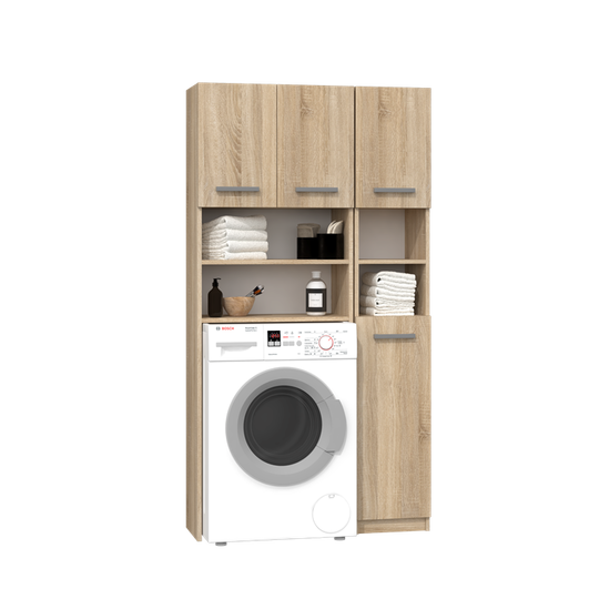 Moderni ąžuolo spalvos spintelė su ABS plastiku