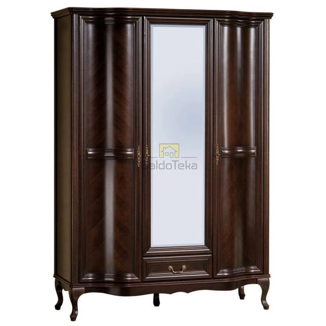 Erdvus MDF spintas su veidrodžiu ir tylaus uždarymo sistema