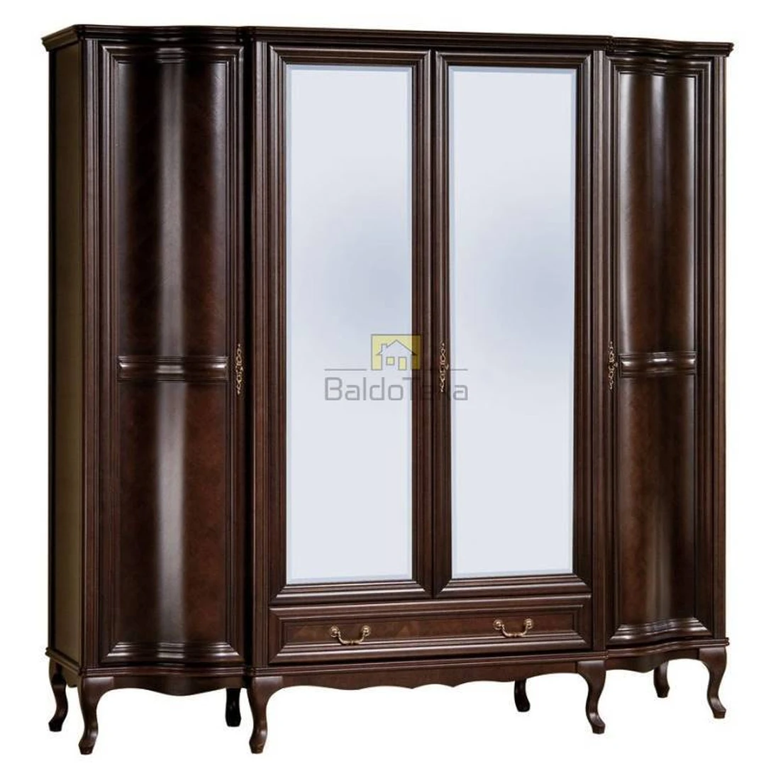 Erdvus spintas su veidrodžiais ir tylaus uždarymo sistema