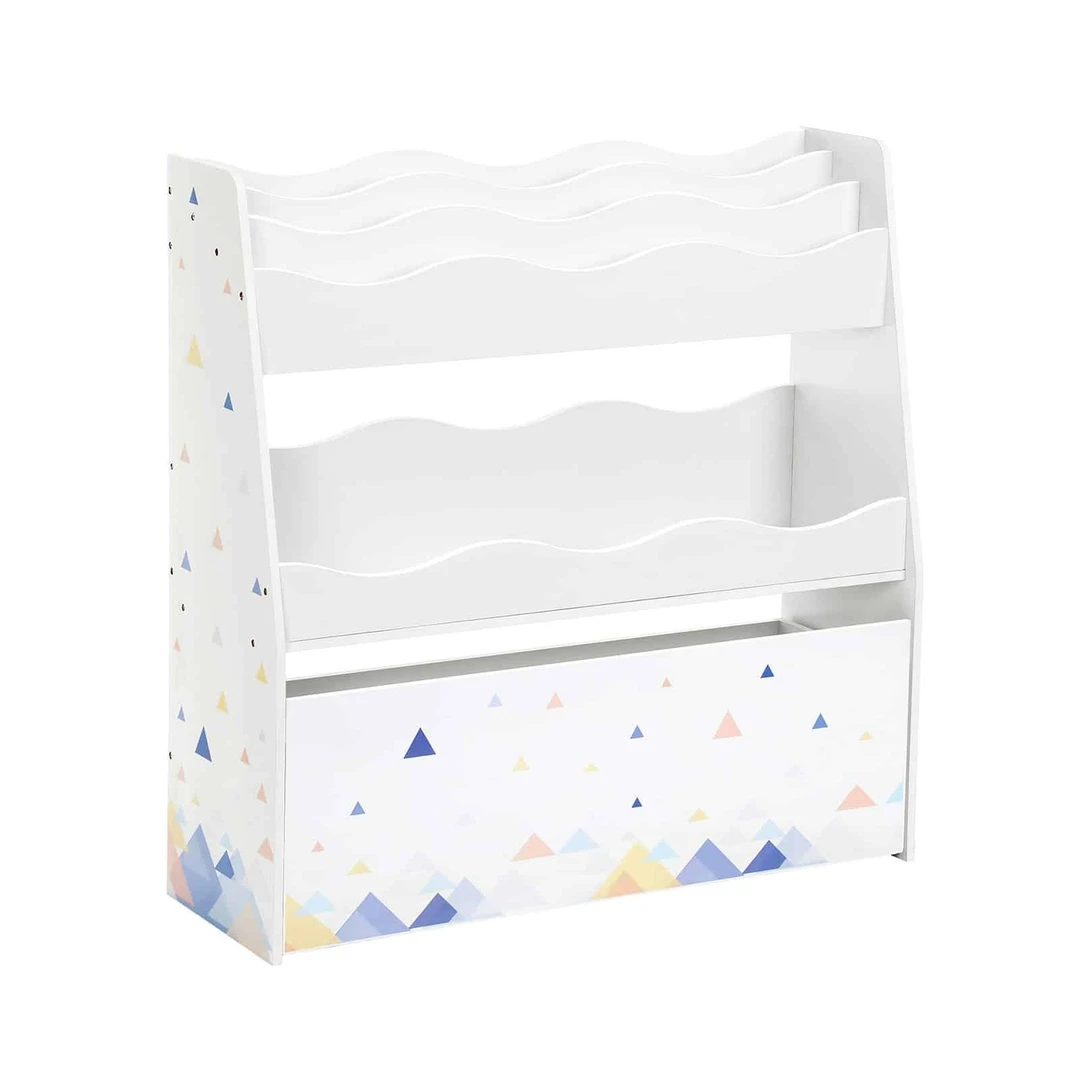 Erdvi žaislinė skrynia su 3 skyreliais