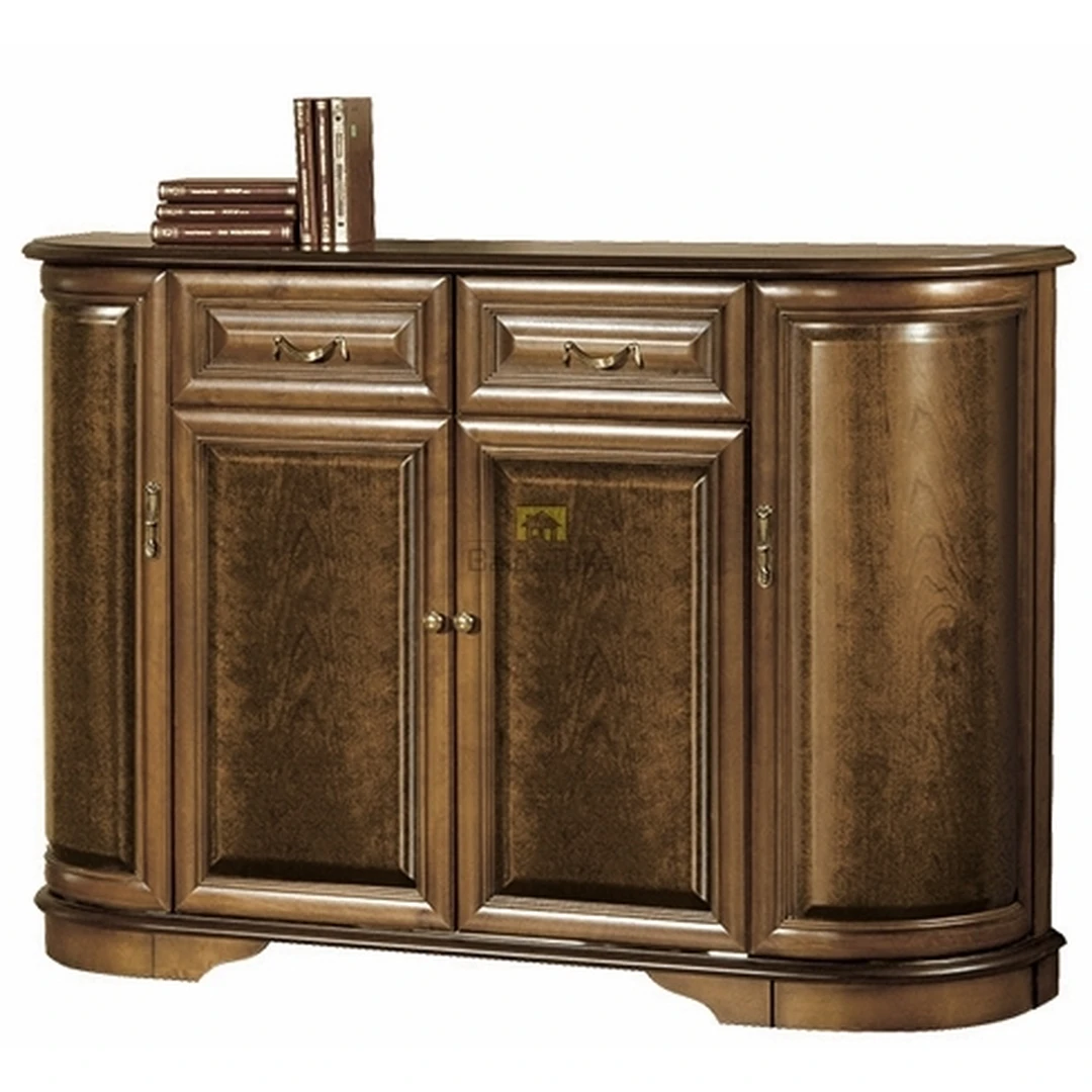 Šiuolaikiška spintelė su natūralaus medžio apdaila