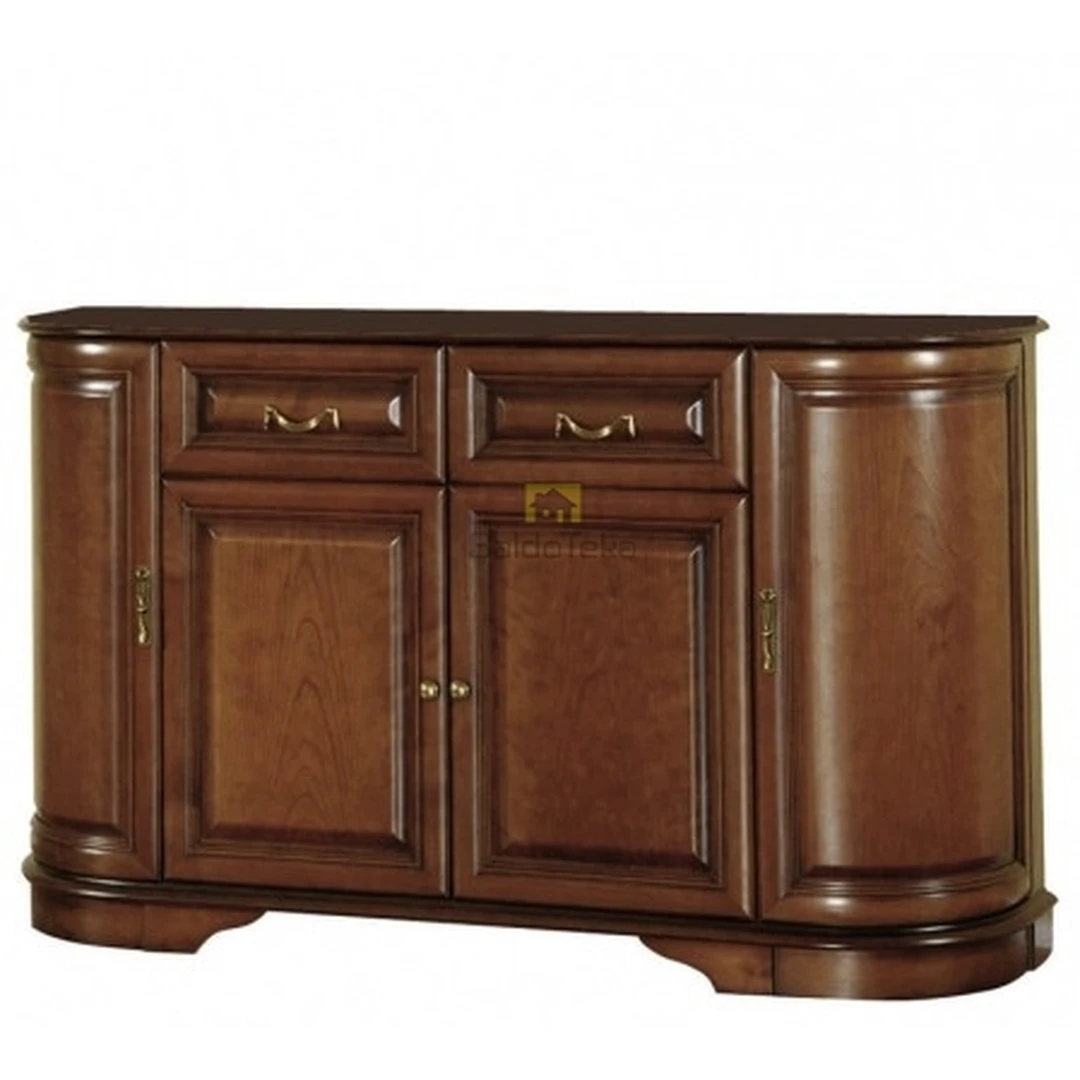 Šiuolaikiška spintelė su natūralaus medžio apdaila