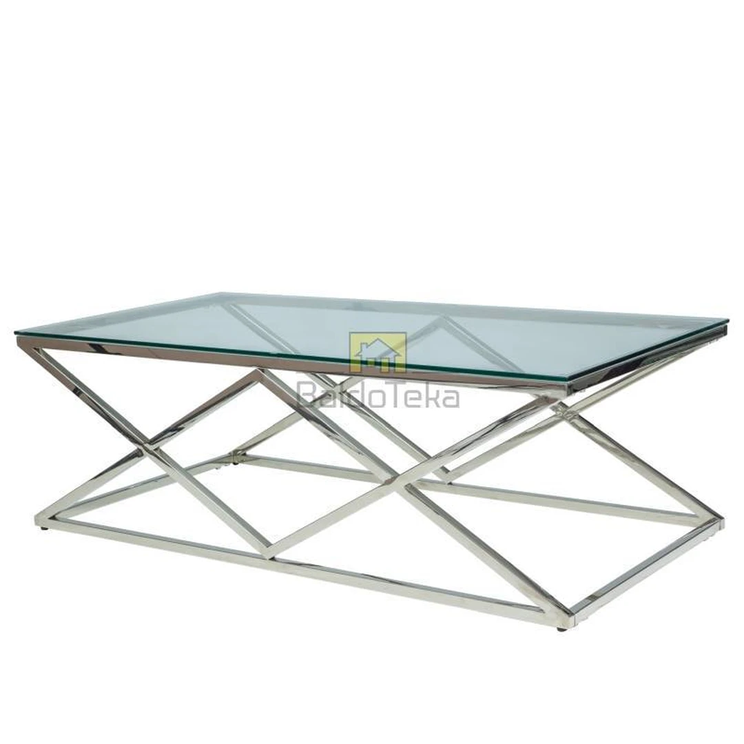 Šiuolaikiška stiklo ir metalo spinta – 120x60x40 cm