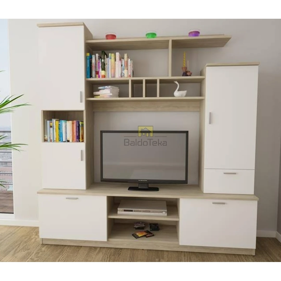 Ergonominė spintelė 180x190x40 cm, 18 mm LMDP, individuali spalva