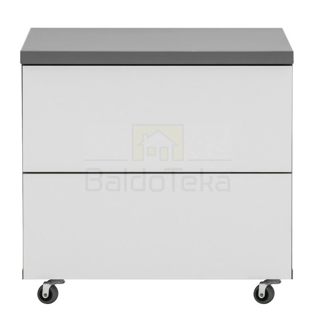 Stilinga ZONDA Z07 spintelė – pilka ir balta blizgi