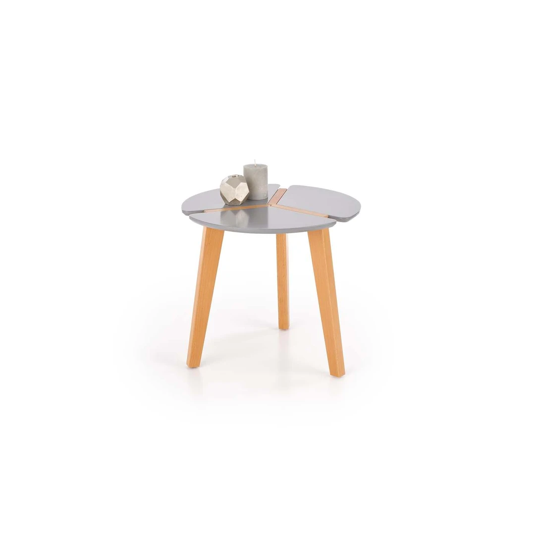 Stilingas pilkas bukas iš lakuoto MDF ir medžio masyvo