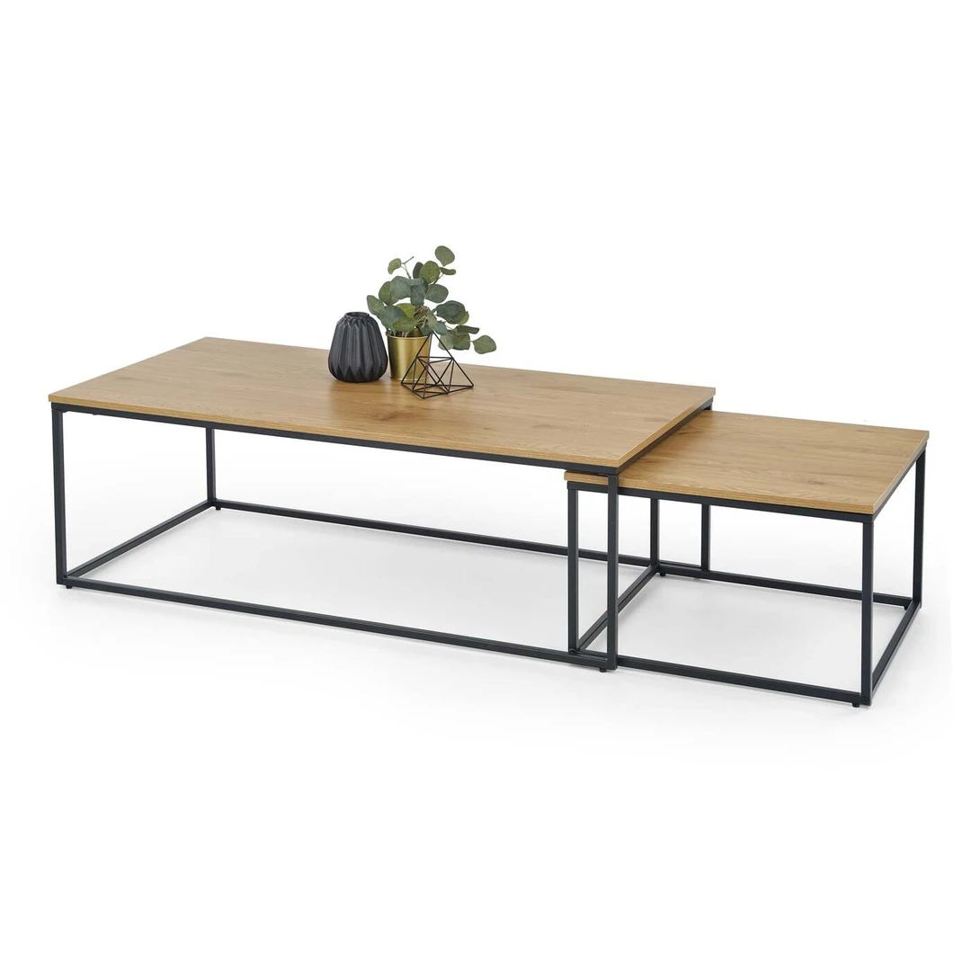 Stilingi spintos su auksinio ąžuolo ir juodos spalvos deriniu