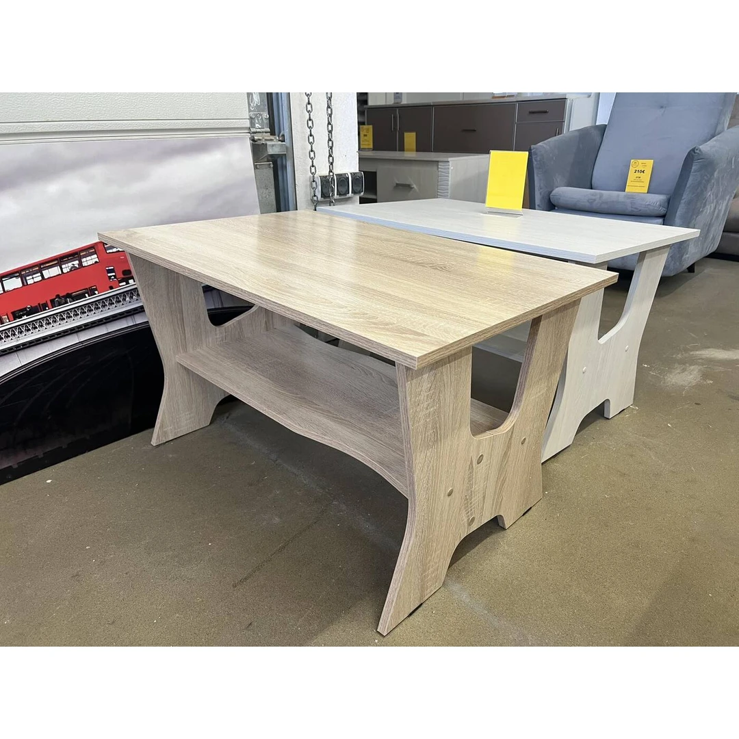 Elegantiškas žurnalinis staliukas su lentynėle