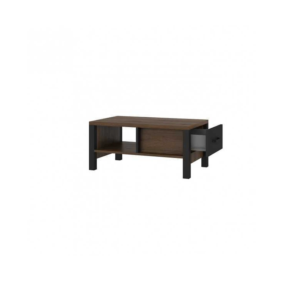 Elegantiška riešutmedžio spalvos spinta su juodais akcentais