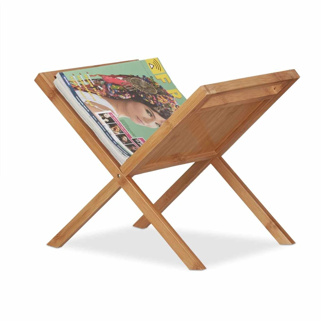 Žurnalų stovas Relaxdays 10022163.0, 1 vnt, 40 × 40 × 30 cm - Dekoracijos